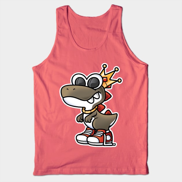 RetroRex (Brown) Tank Top by ArtofJMS